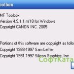 Canon MF Toolbox 1
